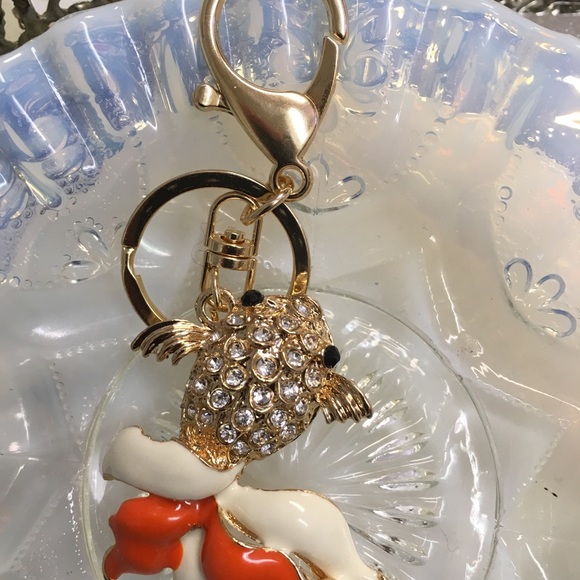 Koi Fish Crystal key Ring - Picture 5 of 6